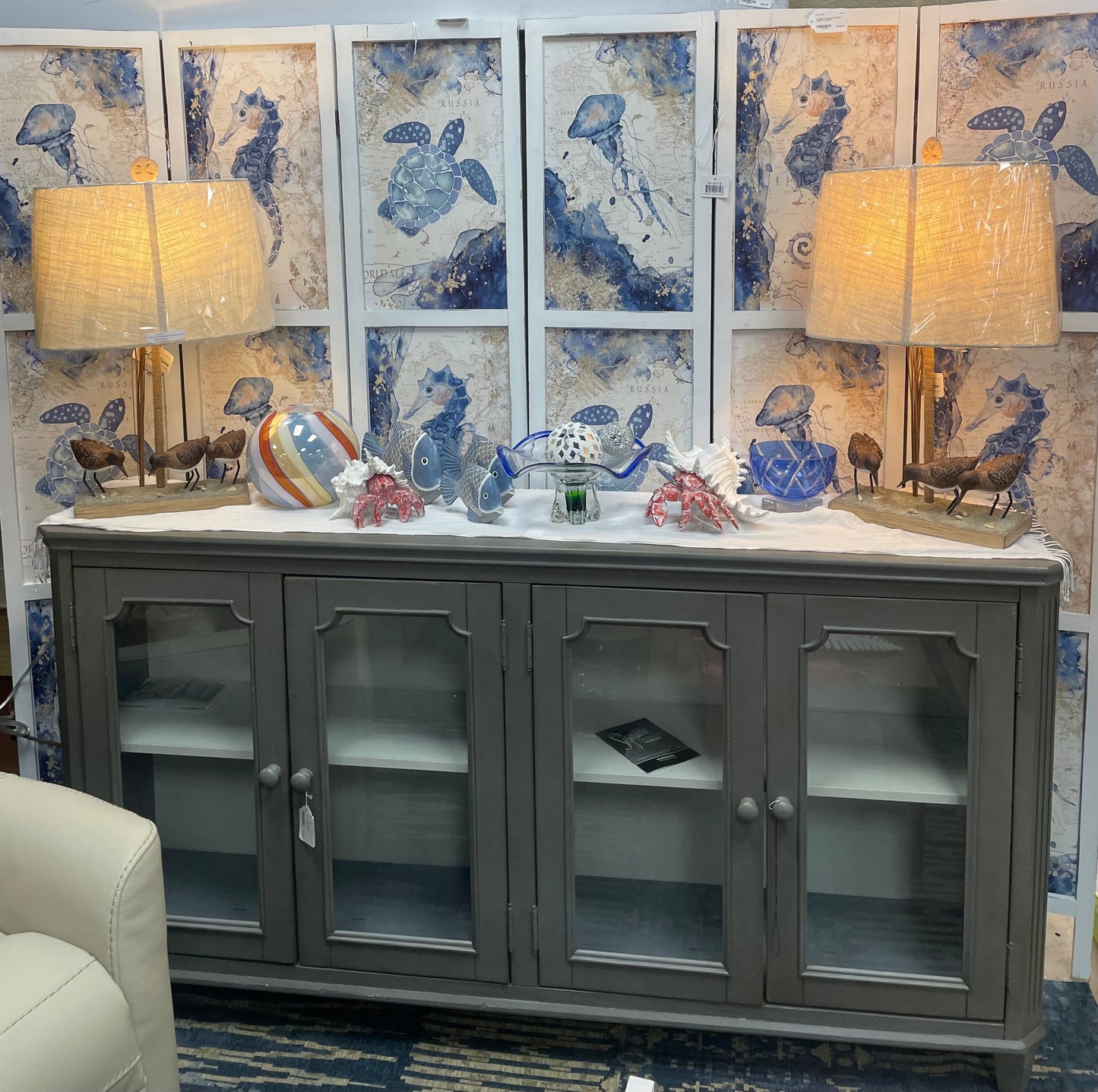 Pair of Sand Piper Table Lamps