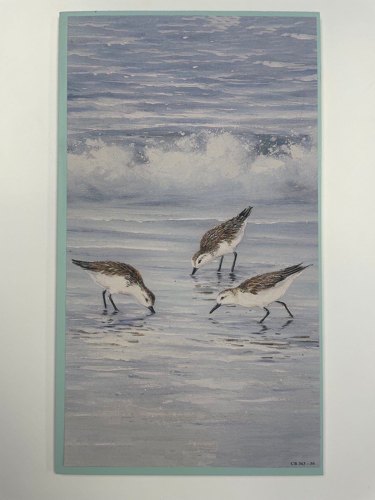 Blue Coastal End Table