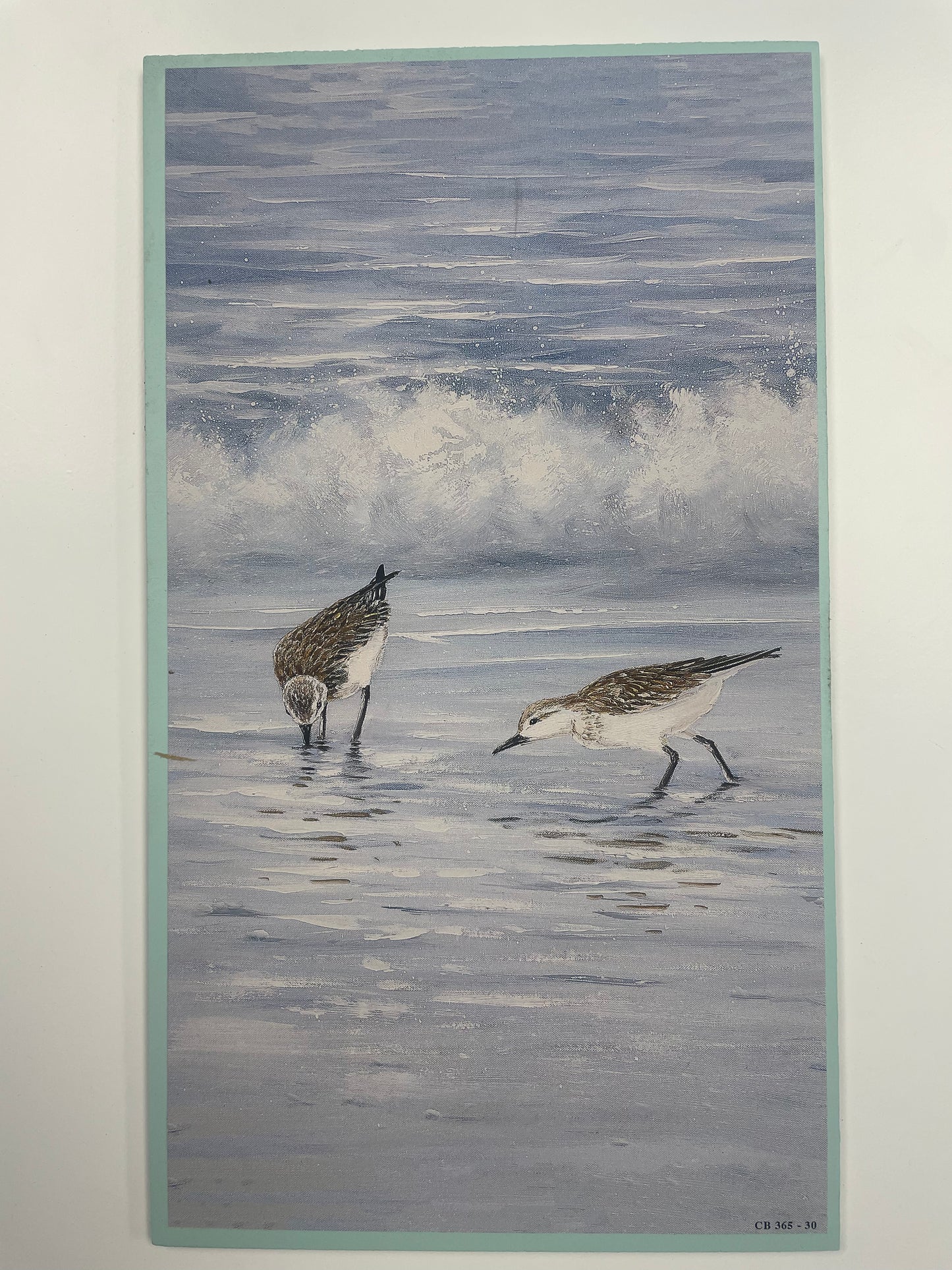 Blue Coastal End Table