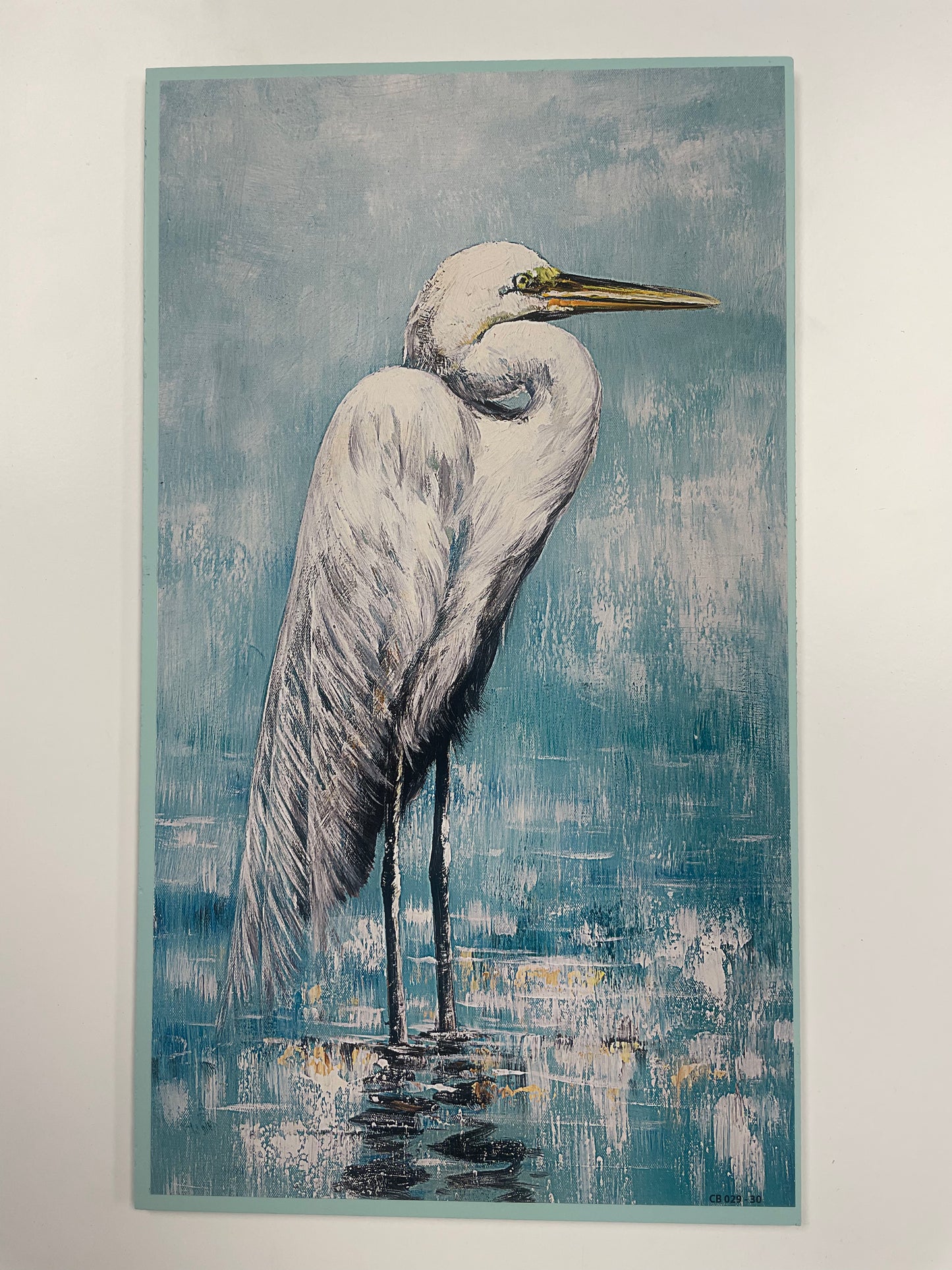 Blue Coastal End Table