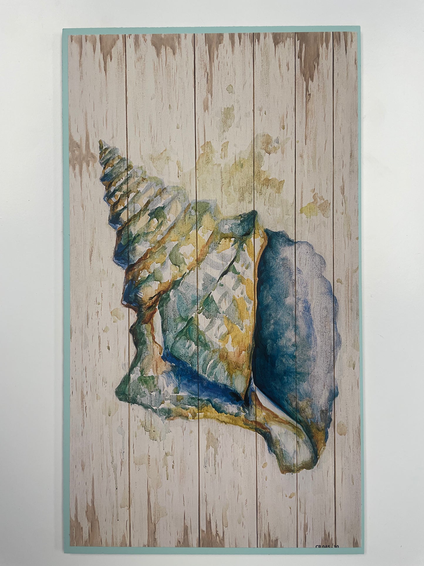 Blue Coastal End Table