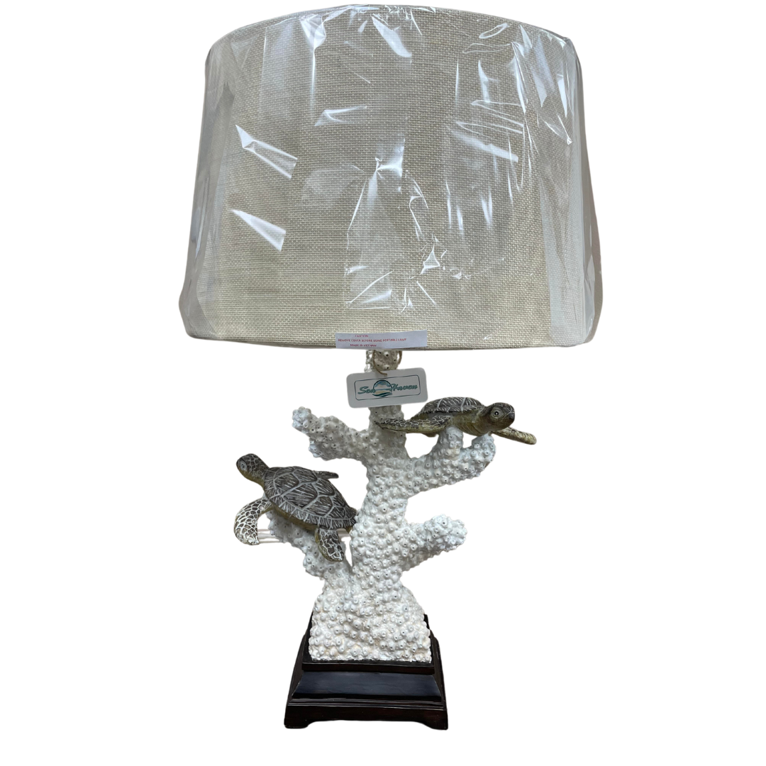 Twin Turtle Table Lamp