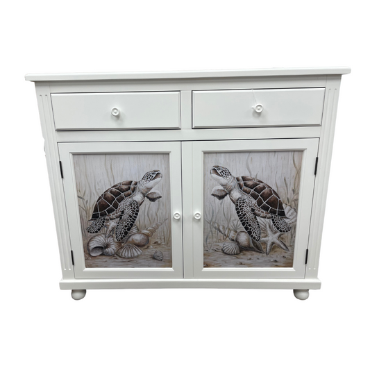 Coastal Console with 2 Drawers and 2 Doors