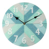 NEW Coastal Glass Clock Blue Boards