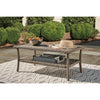 Ashley 4PC Clear Ridge Glider Sofa with 2 Chairs and Coffee Table