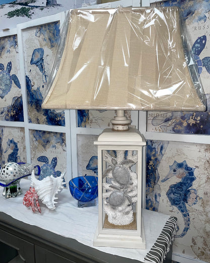Pair of Turtle Lantern Table Lamps