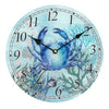NEW Coastal Glass Clock Blue Crab