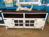 Rustic Two Tone Entertainment Sideboard Console