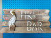 Pallet Tiki Bar Sign With Pelican