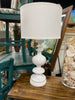 Tall Funky White Lamp