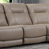 Parker Living Axel - Parchment 6 Modular Piece Power Reclining Sectional With Power Adjustable Headrests