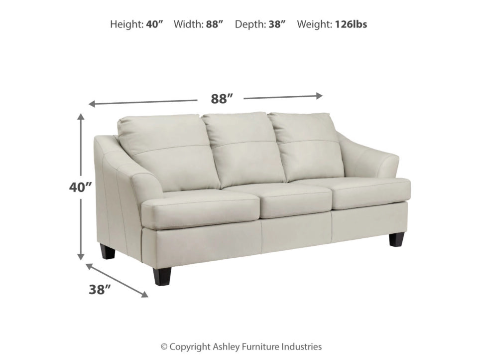Ashley Genoa Leather Sofa