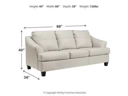 Ashley Genoa Leather Sofa