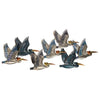 Seven Flying Pelicans Metal Wall Art