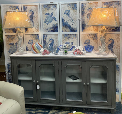 Pair of Anchor Net Table Lamps