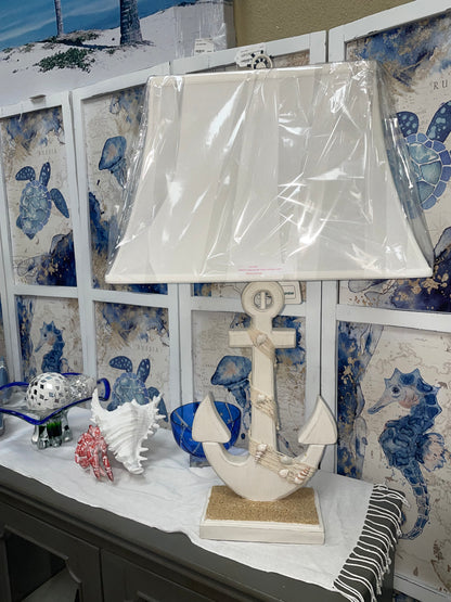 Pair of Anchor Net Table Lamps