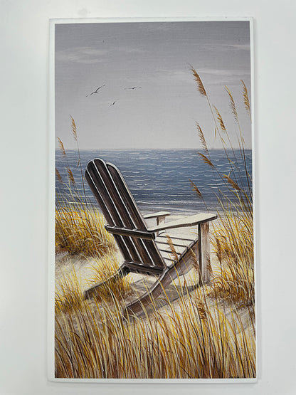 White Coastal End Table