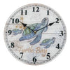 NEW Coastal Glass Clock Sea Turtle