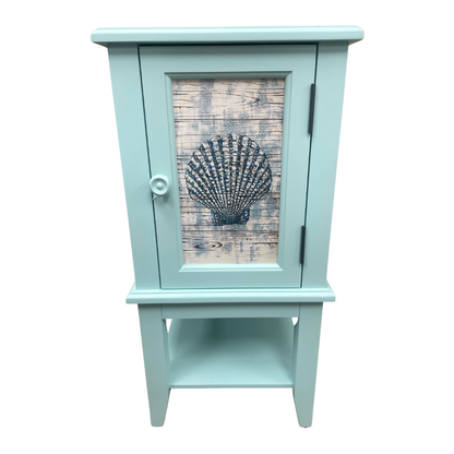 Blue Coastal End Table