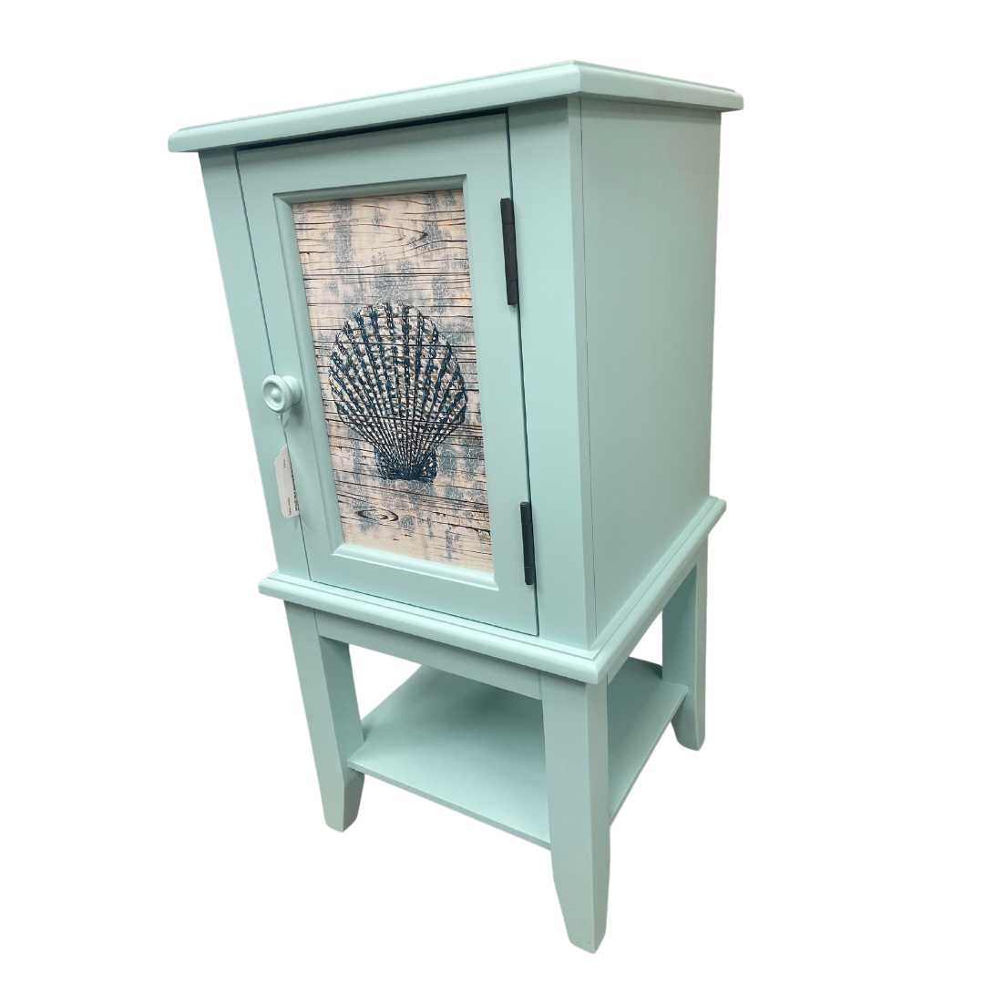Blue Coastal End Table