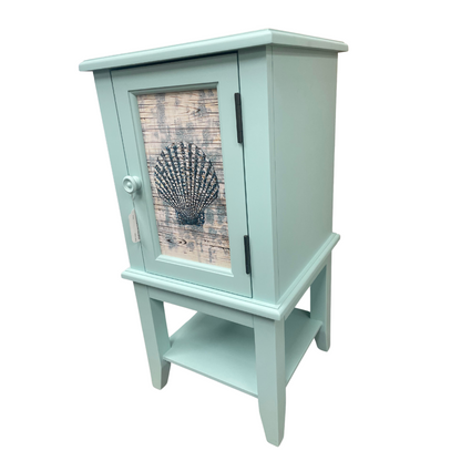 Blue Coastal End Table