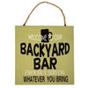 Backyard Bar Sign