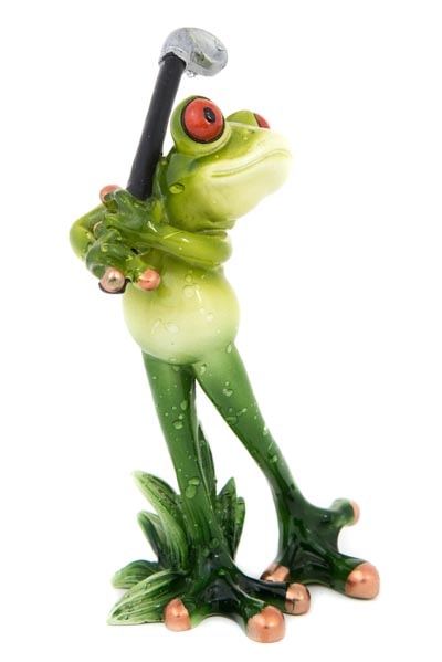Frog Swinging Golf Club