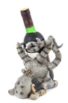 Silver Striped Octopus Wine Bottle Holder