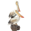 White Pelicans on Posts