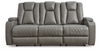 Mancin Reclining Sofa with Drop Down Table and Love Seat