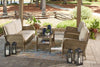 5PC Braylee Driftwood Outdoor Conversation Set