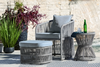 Ashley Coast Island Outdoor Chair with Ottoman and Side Table