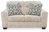Lonoke Parchment White Sofa and Love Seat Set
