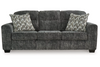 Lonoke Gun Metal Grey Sofa and Love Seat Set