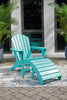 Sundown Treasure Teal Ottoman