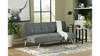 Grey Klik Klack Sleeper Sofa with Angled metal legs and USB Charging