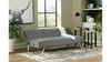 Grey Klik Klack Sleeper Sofa with Angled metal legs and USB Charging
