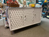 White Woven Wood Sideboard