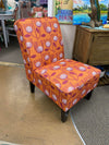 NEW Orange Floral Armless Chair - PG