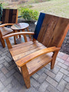New 3PC Reclaimed Teak Wood Outdoor Chair Lanai Patio Set