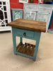 New Rustic Teal Side Table