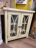 Two Door Rustic Glass Panel Console