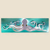 New Octopus on Rectangle with LED Light Metal Wall Art - PG