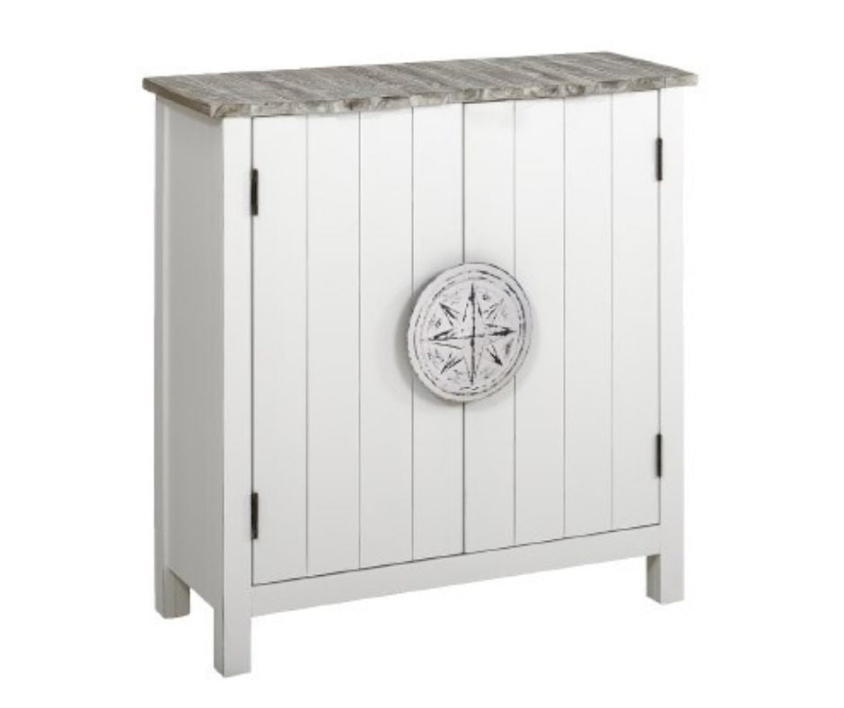 New Coastal Compass Credenza Console