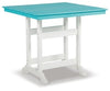 Ashley Poly 5PC High Top Eisley Teal and Blue Dining Set