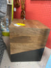 New Modern Wood Block End Table